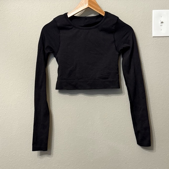 Lululemon Ebb to Street Long Sleeve Black Size 4 - Picture 7 of 16